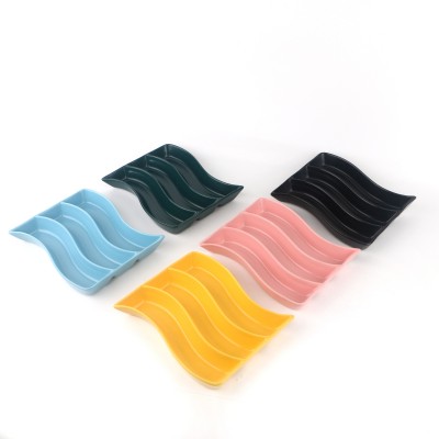 PD2762Y-Meat plate（Matte colored glaze）