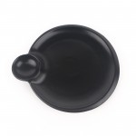 PD2766Y-MEAT ROUND PLATE（Matte colored glaze） 