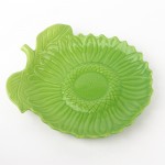 PD2818L-Sunflower plate（Bright colored glaze）