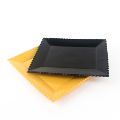 PD2820Y-Rectangular plate（Matte colored glaze）