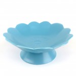 PD2896Y-PLATE WITH STAND（Matte colored glaze）