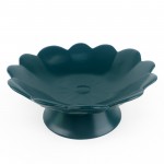 PD2896Y-PLATE WITH STAND（Matte colored glaze）