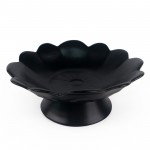 PD2896Y-PLATE WITH STAND（Matte colored glaze）