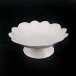 PD2896Y-PLATE WITH STAND（Matte colored glaze）