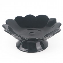 PD2896L-PLATE WITH STAND（Bright colored glaze）