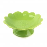 PD2896L-PLATE WITH STAND（Bright colored glaze）
