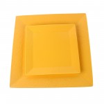 PD3059Y-SQUARE PLATE（Matte colored glaze） 