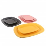 PD3060Y-OBLONG PLATE（Matte colored glaze）