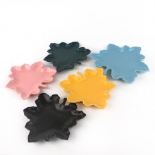 PD3130Y-Leaf plate（Matte colored glaze）