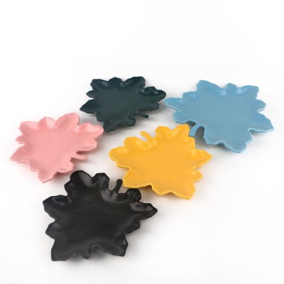 PD3130Y-Leaf plate（Matte colored glaze）