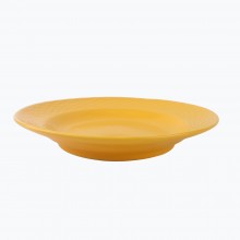 PD3311Y-SOUP PLATE（Matte colored glaze）
