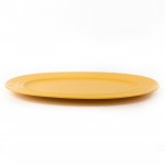 PD651Y-OVAL PLATE（Matte colored glaze）