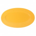 PD651Y-OVAL PLATE（Matte colored glaze）
