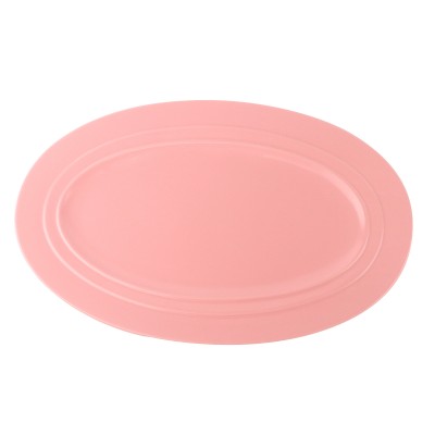 PD651Y-OVAL PLATE（Matte colored glaze）