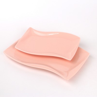 PD802L-OBLONG PLATE（Bright colored glaze）